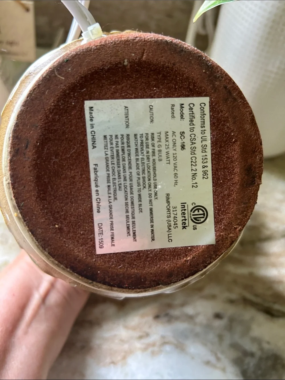 Rustic Brown 'Laugh Love' Ceramic Wax Warmer